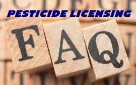 Pesticide Licensing FAQ
