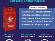 Safety is the point sharps kiosk flyer