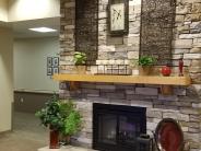 Veterans Home of California - fireplace in common room