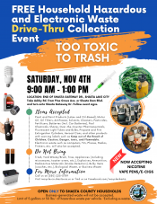 HHW and Electronic Waste Collection Event Flyer