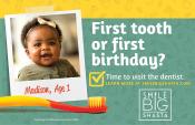 First tooth or first birthday? Time to visit the dentist