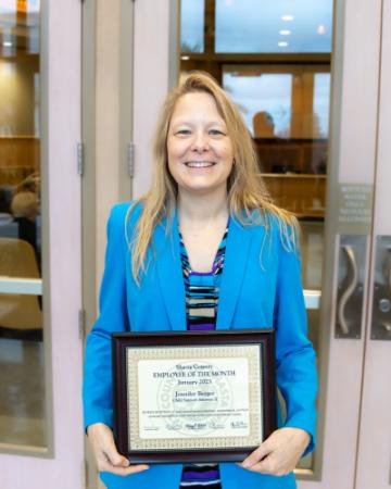 Jennifer Berger has been named Shasta County's Employee of the Month for January 2023