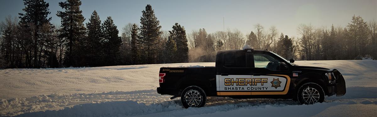 Sheriff Truck in Snow
