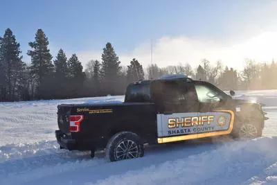 Sheriff Truck in Snow
