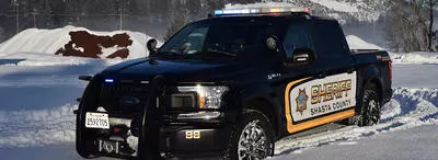 Sheriff Truck in Snow