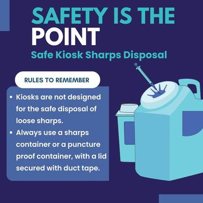 Safety is the point sharps kiosk Slide